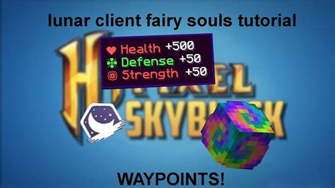 so many bugs. . Lunar client fairy soul waypoints not working